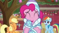Pinkie giggling at her friends' expense BGES1