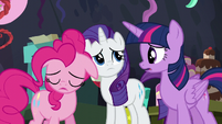 Pinkie sighs in regret S5E11