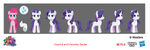 Rarity turnaround art by Emilie Kelleher