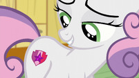 Sweetie Belle staring at her cutie mark S6E4