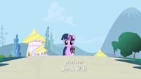 Twilight walking towards screen S01E01