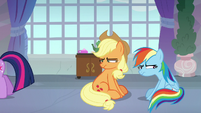 AJ and Rainbow even more annoyed S8E9