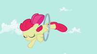 Apple Bloom jumping through the hoop S2E6