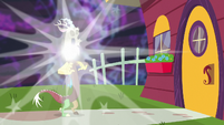 Discord poofing back to his house S7E12