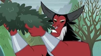 Lord Tirek gathering tree leaves S9E8