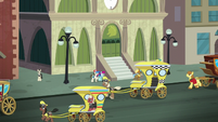 Manehattan train station exterior S5E16