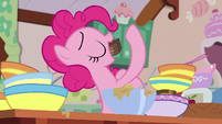 Pinkie Pie eats the rest of her chocolate S7E23