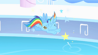 Rainbow Dash crashes head-on into wall S1E16