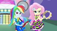 Rainbow and Fluttershy playing their instruments EG2