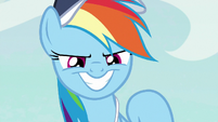 Rainbow with a wide confident grin S9E6