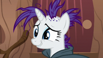 Rarity biting her lip nervously S7E19