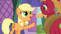 Young Applejack "you bein' quiet" S6E23