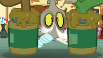 Discord looks through between his legs S5E22