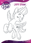 MLP G5 Hasbro website - Zipp Storm coloring page 1