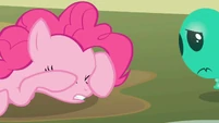 Pinkie,covering her eyes.