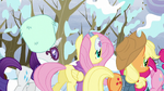 Rainbow Dash's friends walking away S5E5