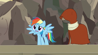 Rainbow Dash talking about Ahuizotl S7E18