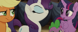 Even in disgust, Rarity is elegant.