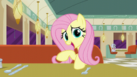 Fluttershy "we locked Rarity in the window display" S6E9