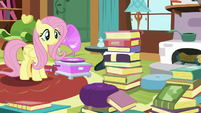 Fluttershy monitoring Angel Bunny S7E5