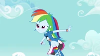 Scootaloo wore cargo pants and Apple Bloom wore jeans... a skirt for soccer... and Rainbow Dash