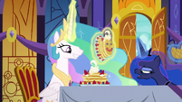 Princess Luna leaving the dining hall S7E10