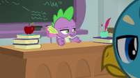 Spike "she won't be in today" S8E21