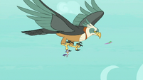 Spike flying up to the roc's beak S8E11