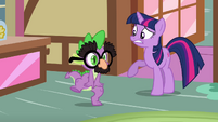 Spike, you better stop dancing now!