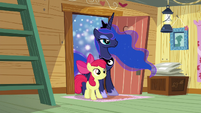 Apple Bloom and Luna enter dream clubhouse S5E4