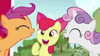 Cutie Mark Crusaders talking all at once S7E8