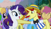 Flam and Rarity ecstatic S2E15