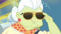 Granny Smith lowering her sunglasses EGDS12