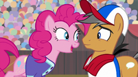 Pinkie "spent a whole Daring Do convention" S9E6