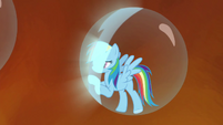 Rainbow's bubble prison glowing S4E26