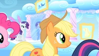 Applejack following Twilight.