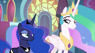 Celestia and Luna look unamused S9E1