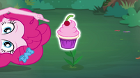 Pinkie makes a pink cherry cupcake appear EGDS51