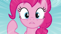 Pinkie trying to warn Cherry of the incoming ravine S5E11