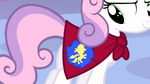 Sweetie Belle Cutie Marks Crusaders cape emblem S1E17