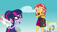 Twilight Sparkle refusing Sunset's help EGFF