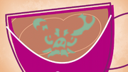 Bighoof image appears in Applejack's tea PLS1E8a