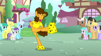 Cheese dancing with cheese on his hooves S4E12