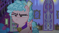 Cozy scowling at Chancellor Neighsay S8E25