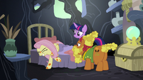 Fluttershy forcing herself out of bed S7E20