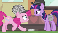 Pinkie Pie looking at Twilight S2E24