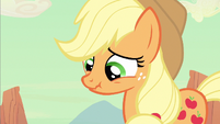 Applejack downcast eyes S2E14