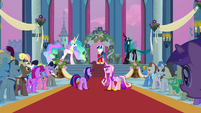 Celestia and Chrysalis faceoff S02E26