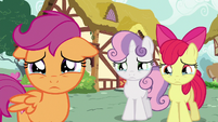 Cutie Mark Crusaders with teary eyes S6E19