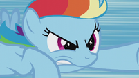 Filly Rainbow Dash flying determined S5E25